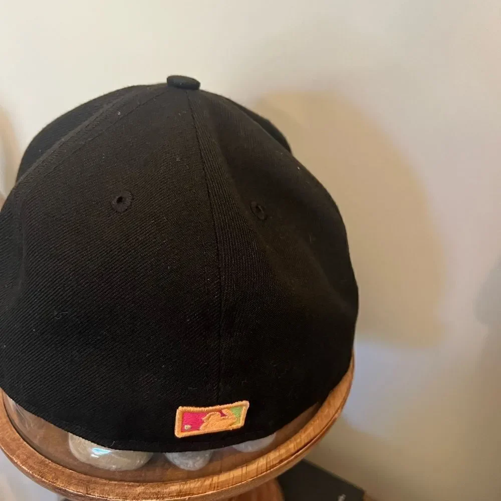 New Era Atlanta Braves Black Summer Sherbet 59FIFTY Fitted Hat ice cream cones